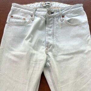 Acne Studios women's jeans, mid-rise, loose straight leg 28x32, 30" waist